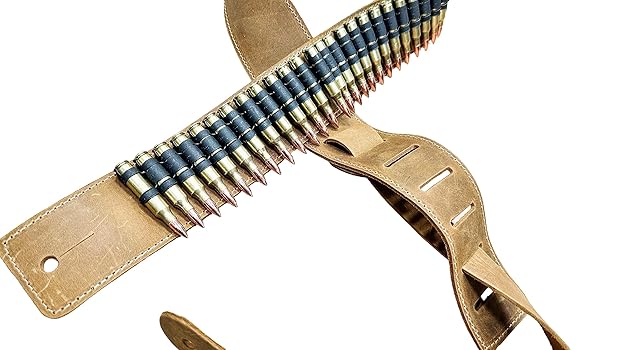 Amazon.com: Funk Plus Bullet Guitar Strap Brass Shell Brown